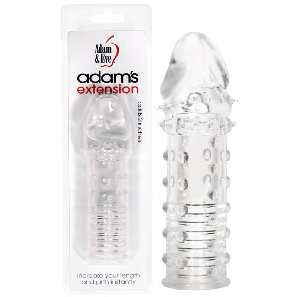 Adam & Eve Adams Extension - Clear Penis Sleeve-104U 0000