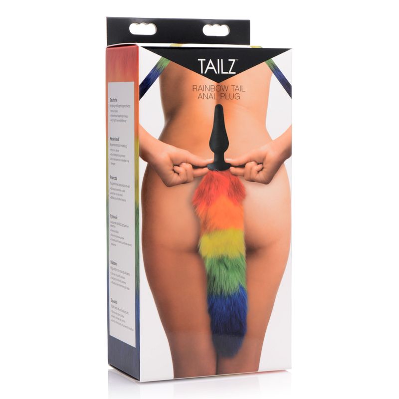 Rainbow Tail Silicone Butt Plug-AF213