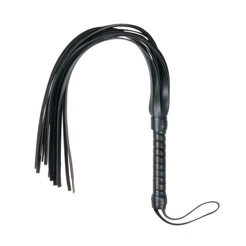 Flogger Whip Leather-ET290BLK