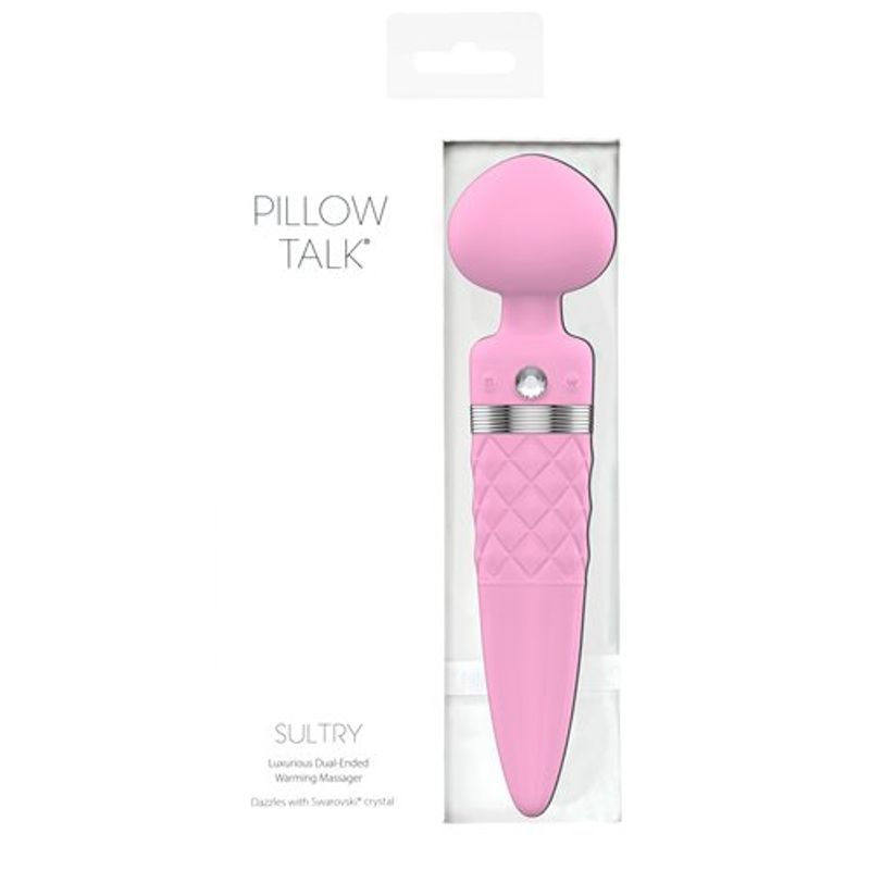 Pillow Talk Sultry Dual Ended Warming Massager Pink-26816