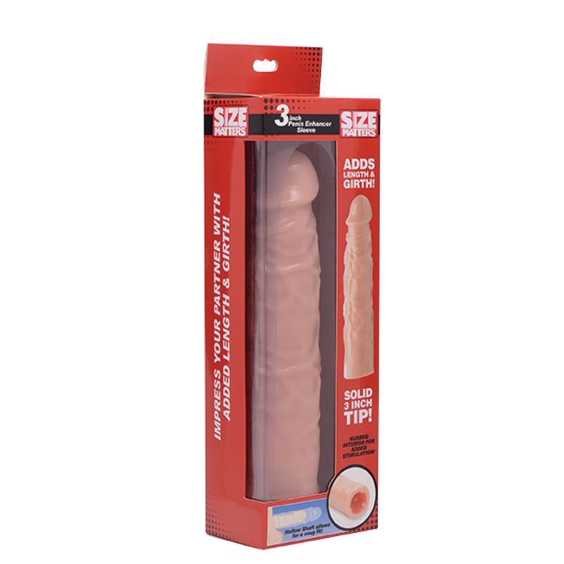 3in Flesh Penis Enhancer Sleeve-AF857
