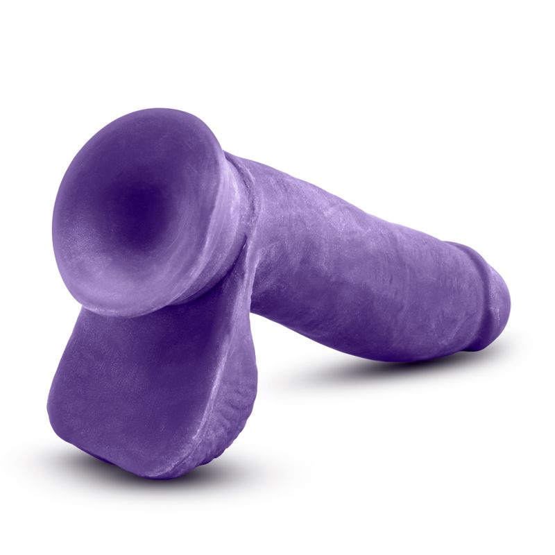 Au Naturel Bold Pleaser 7in Dildo Purple-BL-36411