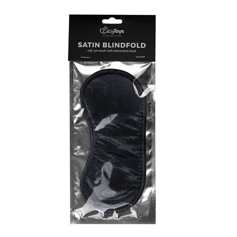 Black Satin Eye Mask-ET246BLK
