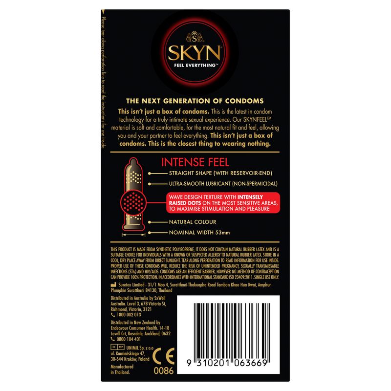 SKYN Intense Feel Condoms 10 Pc-LS260611