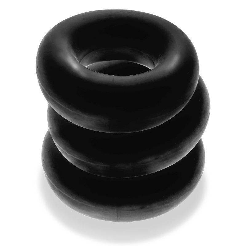 Fat Willy 3 Pc Jumbo Cockrings Black-OX-3065-BLK
