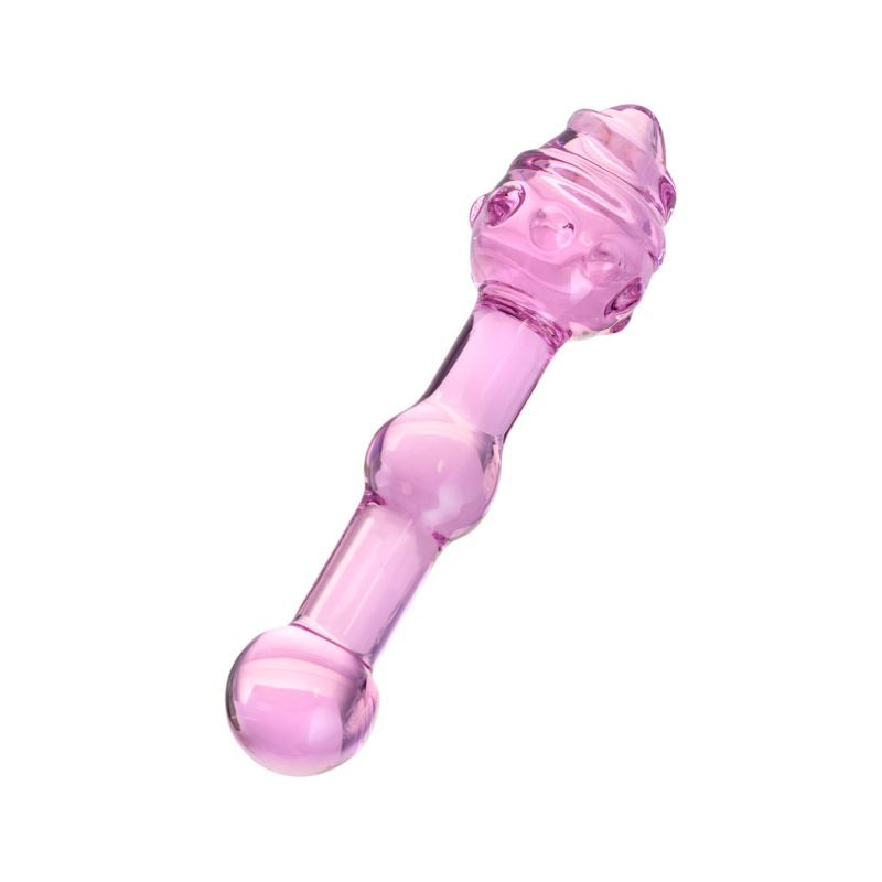 Sexus Glass Dildo Pink 17cm-912013-PK