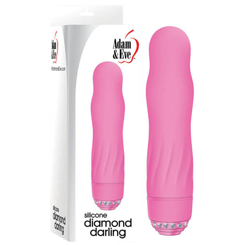 Adam & Eve Diamond Darling - Pink 10.25 cm Vibrator-162H 6200