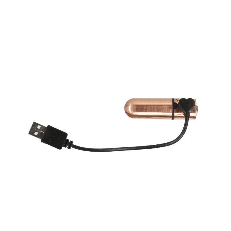 Power Bullet First Class 6cm Rechargeable w Crystal Rose Gold-59322