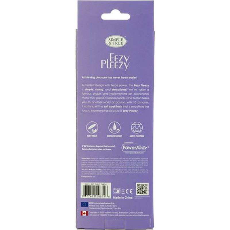 Eezy Pleezy 10 Speed 18cm Bullet Vibrator Purple-20815