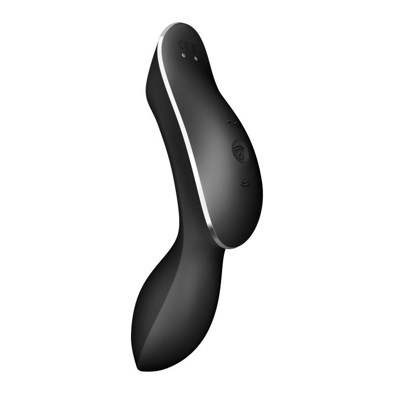 Satisfyer Curvy Trinity 2 Insertable Air Pulse Vibrator Black-4036519