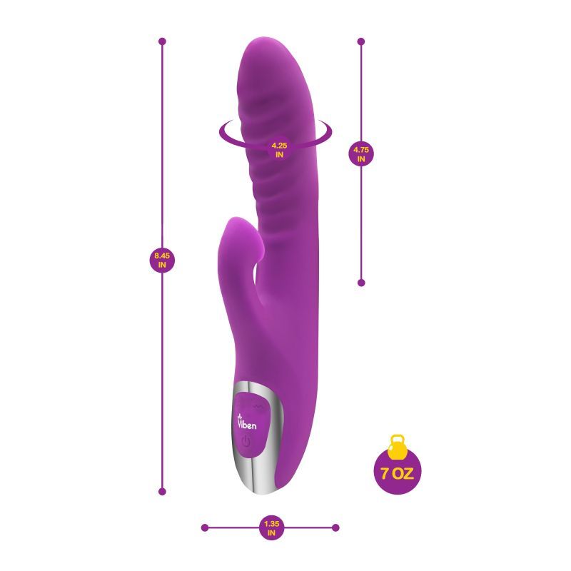 Viben Frenzy Suction Rabbit Vibe Berry-VB-66106-PPLE