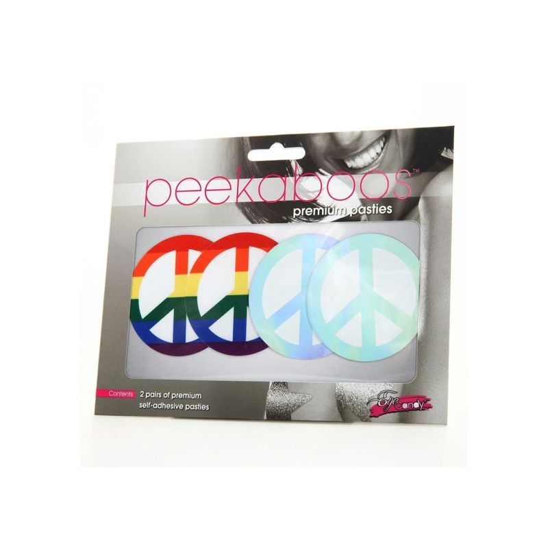 Pride Peace Sign Pasties-PK349