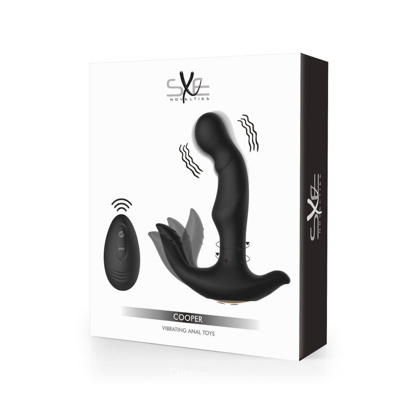 SXE Cooper Vibrating Remote Control Anal Prostate Dildo Plug-SXE-0522