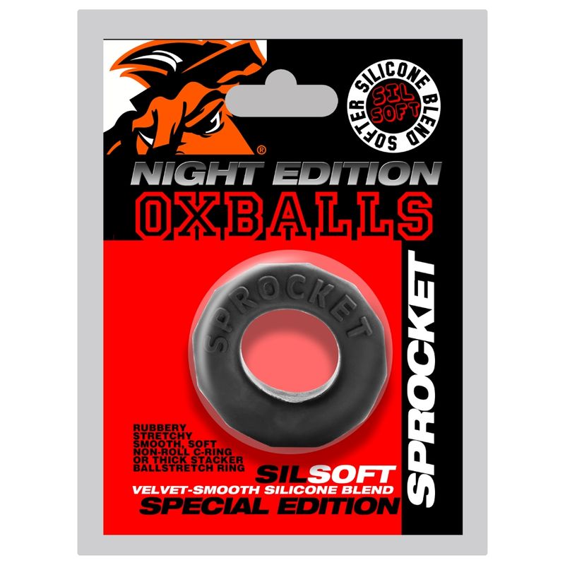 Sprocket Comfort No-Roll Cock Ring Night-AJ-1043-NGT