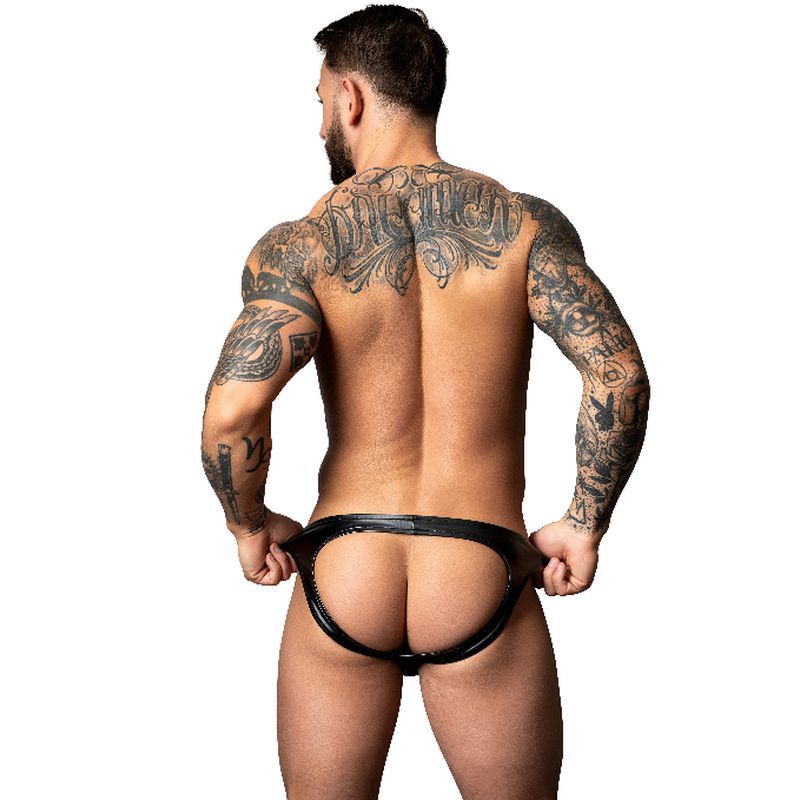 Male Power Moonshine Jock Strap Black-300-301-BLK-S/M
