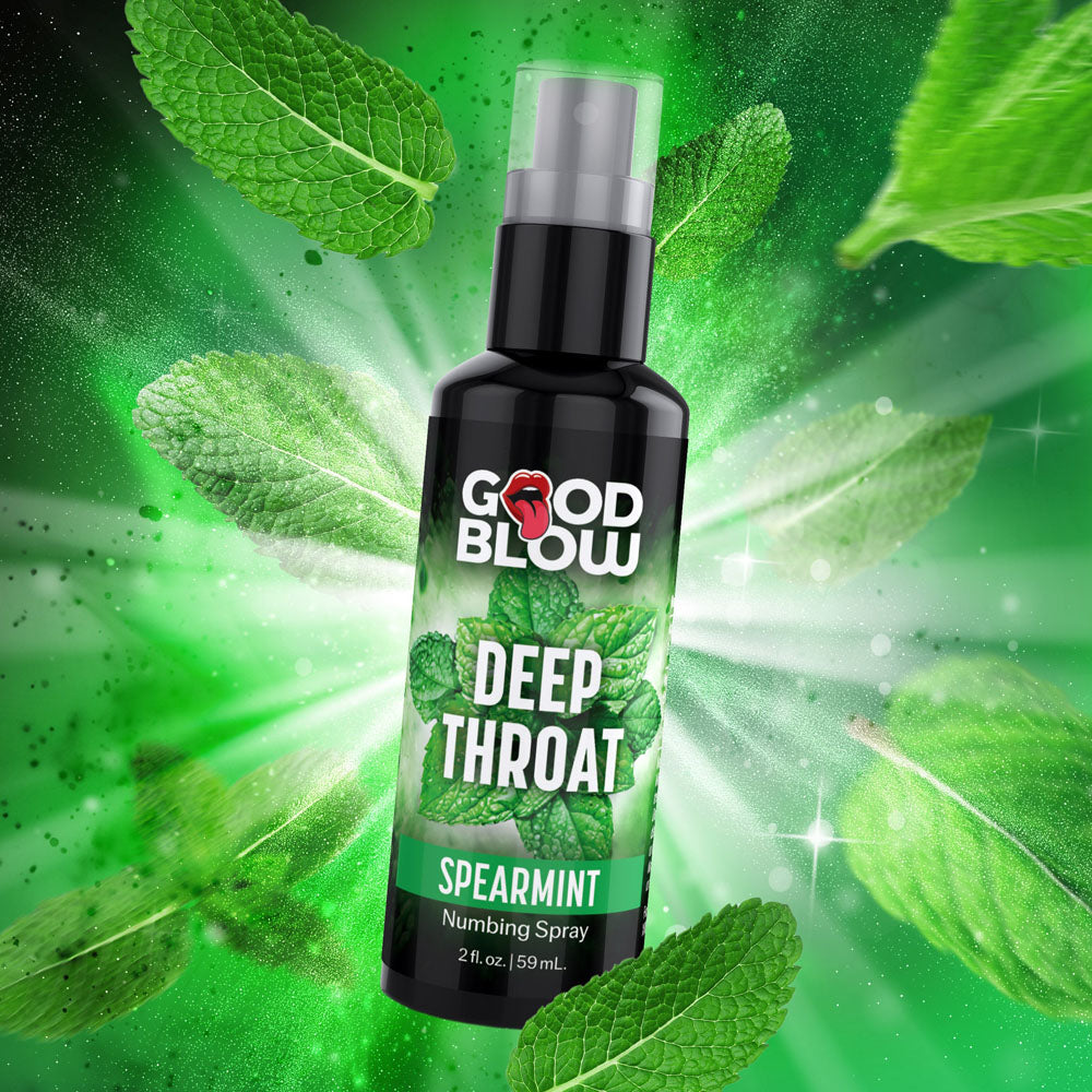Good Blow Deep Throat Spray - Spearmint - Spearmint Flavoured Numbing Spray - 59 ml Spray-AH588-SPEAR