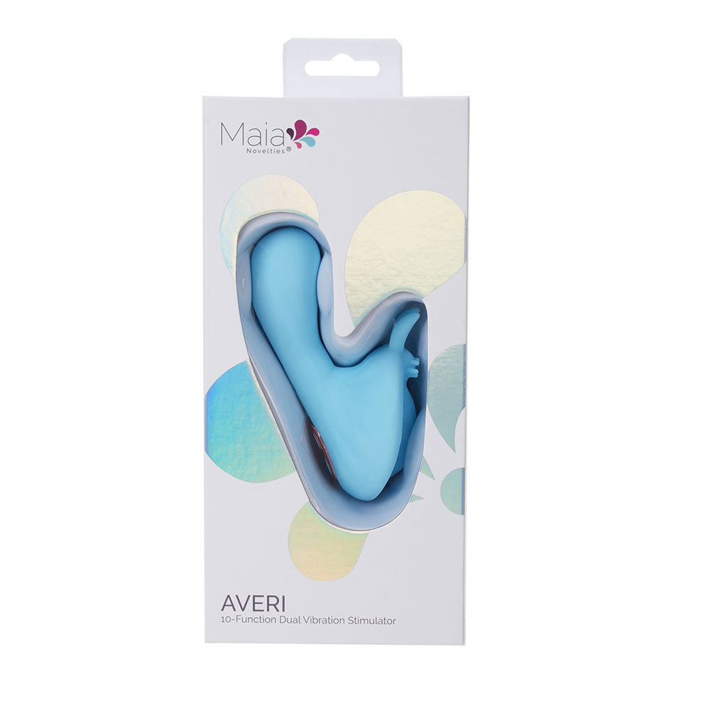 Maia AVERI - Blue - Blue USB Rechargeable Vibrator-BO-25-02-BLUE