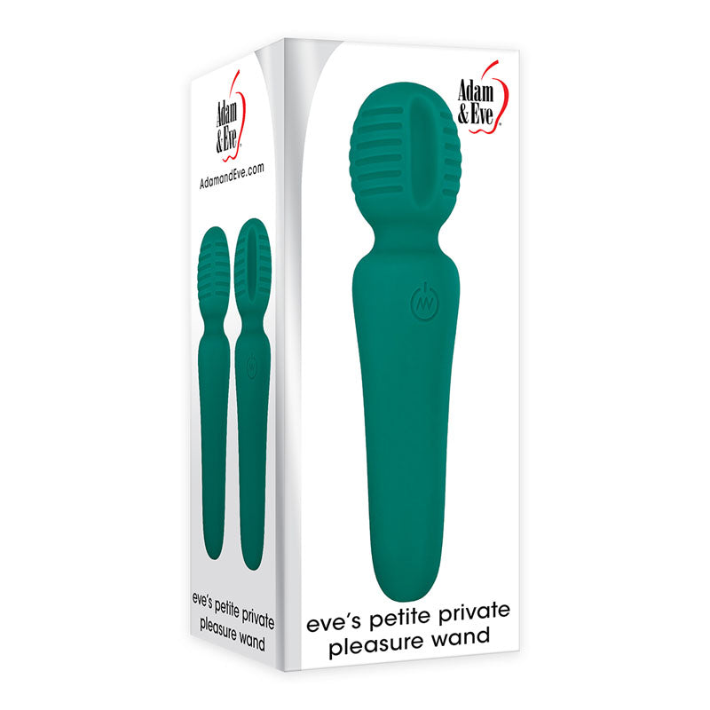 Adam & Eve Petite Private Pleasure Wand - Green 14.8 cm USB Rechargeable Massager Wand-E194 4500