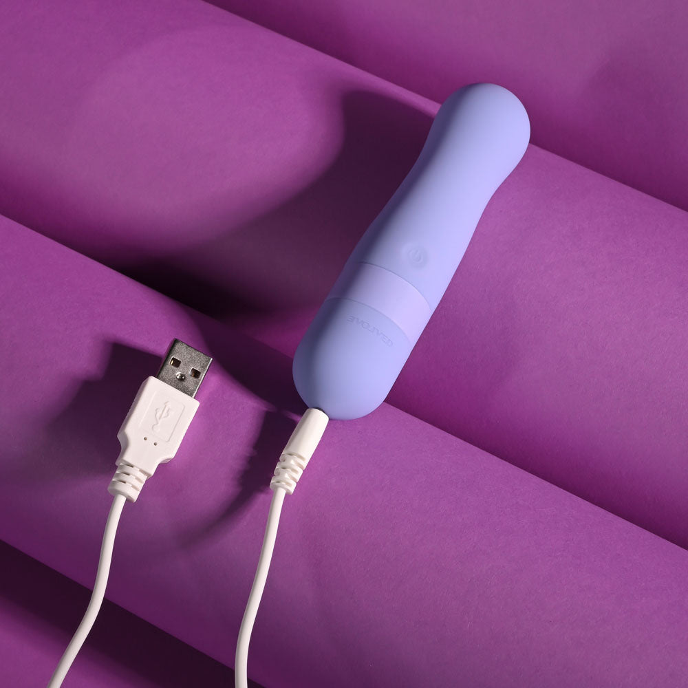 Evolved SQUISHY BULLET - Purple 11 cm USB Rechargeable Bullet - EN-RS-7272-2