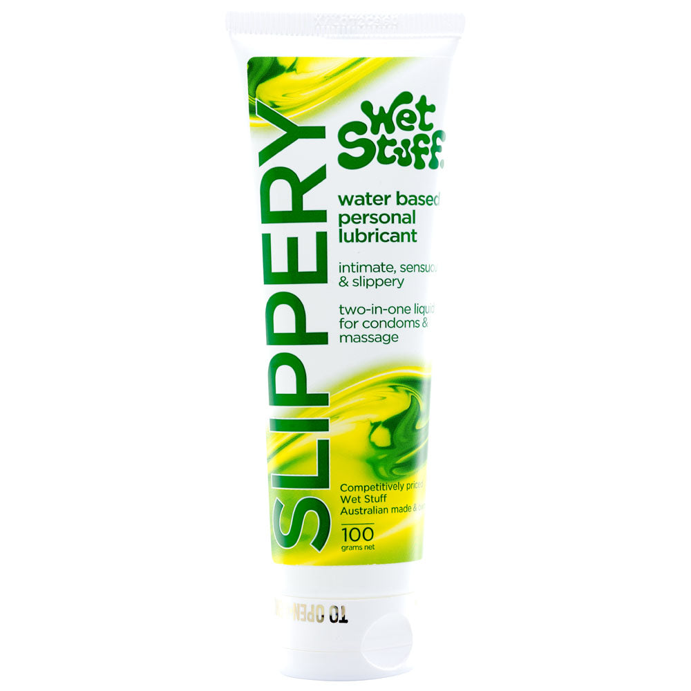Wet Stuff Slippery - 100g Tube - Water Based Lubricant - 100 gram Tube-GW10701
