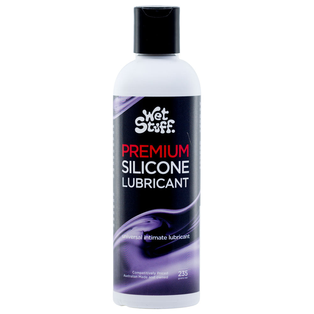 Wet Stuff Premium - 235g Disk Top - Silicone Lubricant - 235 gram Bottle-GW40910