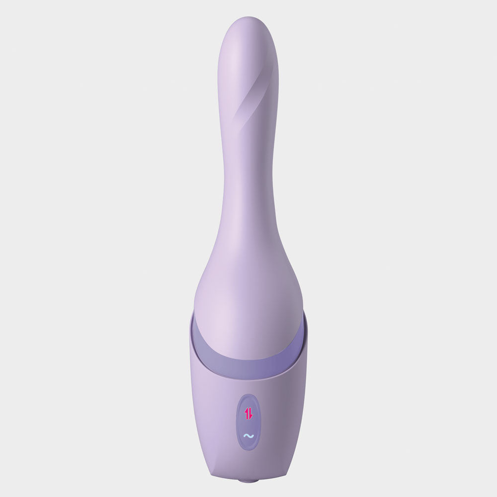 JimmyJane Hello Bang - Purple 27 cm USB Rechargeable Warming & Thrusting Vibrator-JJ40053