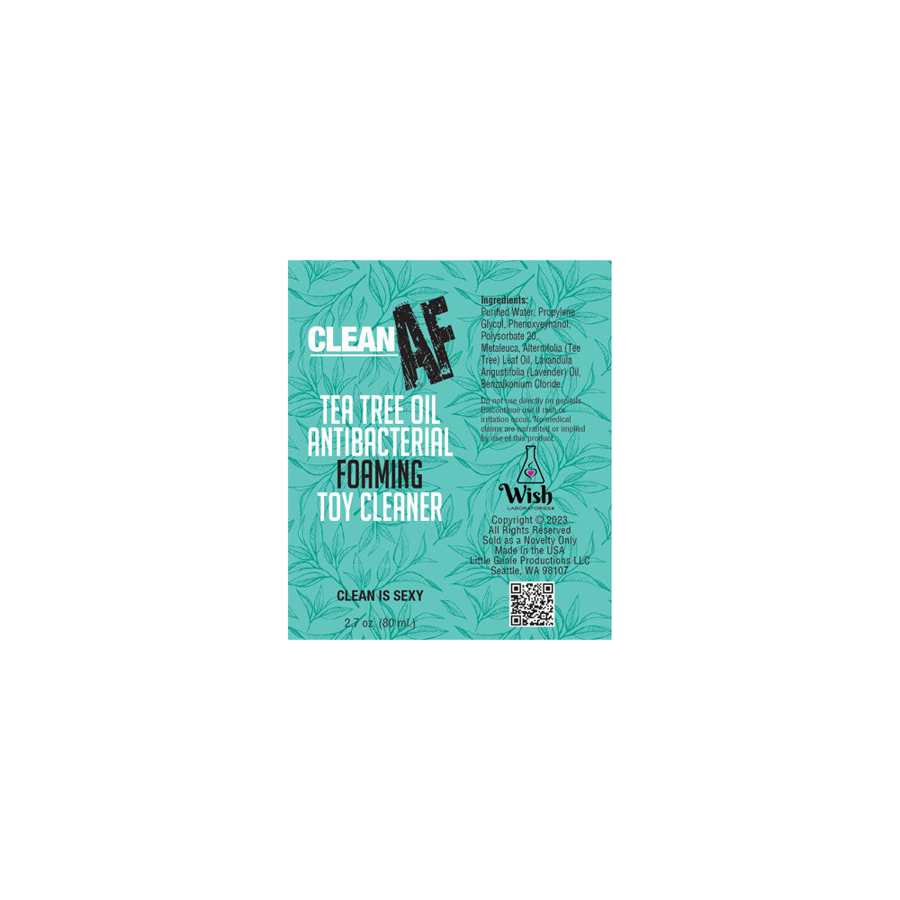 Clean AF Foaming Toy Cleaner - Antibacterial Foaming Toy Cleaner - 80 ml Bottle - LGBT.683