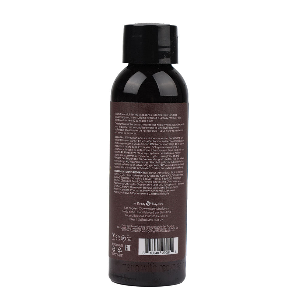 Hemp Seed Massage & Body Oil - Beach Daze (Coconut & Pineapple) Scented - 59 ml Bottle-MAS245