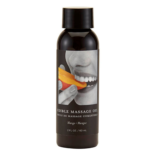 Edible Massage Oil - Mango Flavoured - 59 ml Bottle-MSE209