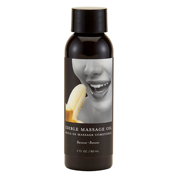Edible Massage Oil - Banana Flavoured - 59 ml Bottle-MSE210