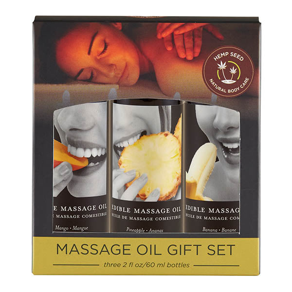 Edible Tropical Massage Oil Trio - Mango