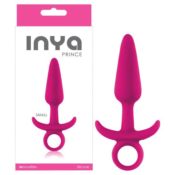 INYA Prince - Pink 11.5 cm (4.5) Small Butt Plug with Ring Pull - NSN-0551-34