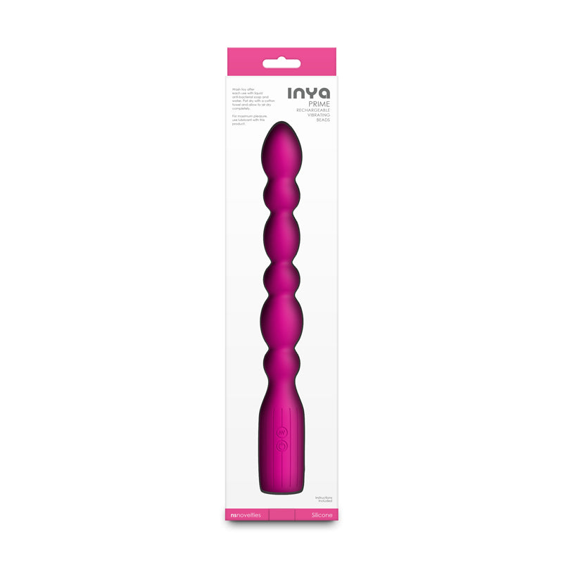 INYA Prime - Pink - Pink 28.8 cm USB Rechargeable Anal Vibrator - NSN-0561-44
