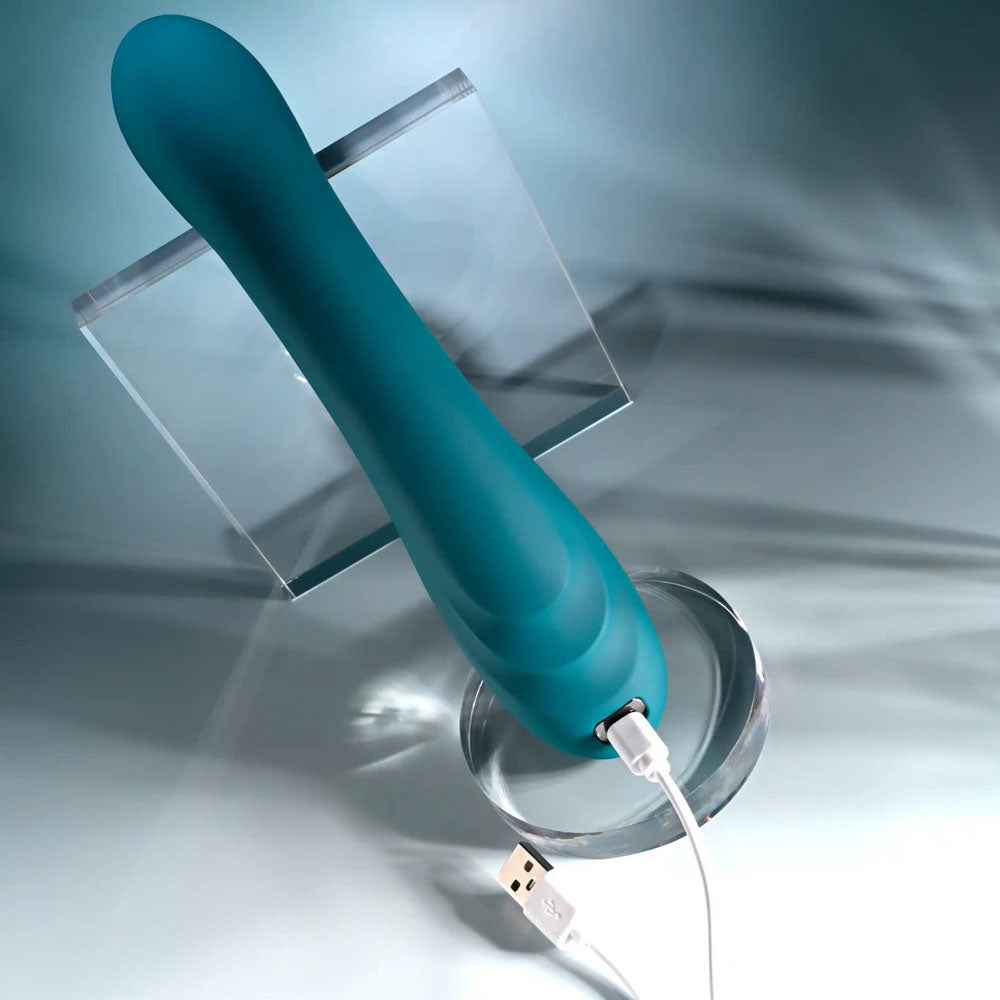Playboy Pleasure AURELIE - Green 22.7 cm USB Rechargeable Vibrator with Internal Flicker-PB-RS-5964-2