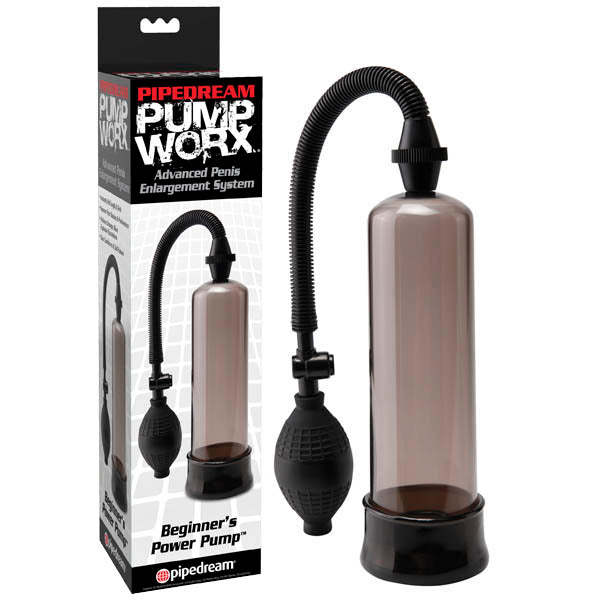 Pump Worx Beginners Power Pump - Smoke Penis Pump-PD3260-23