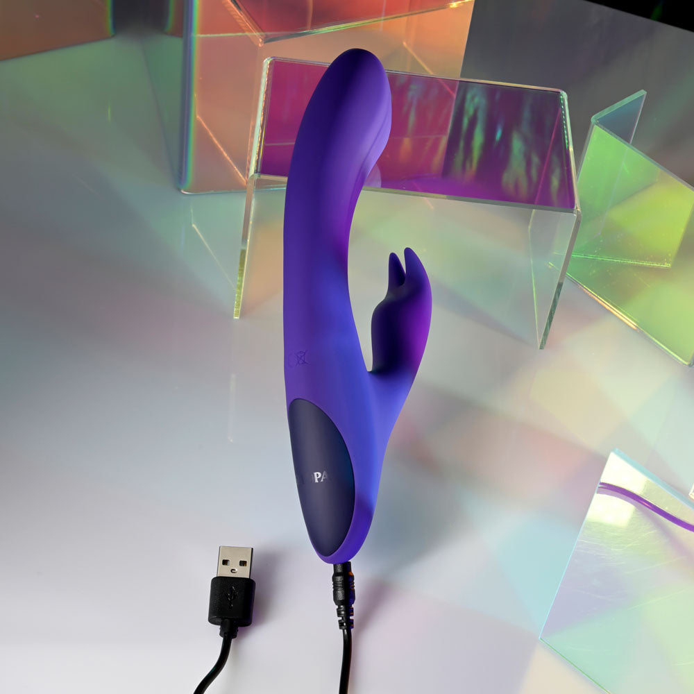 Selopa POSEABLE BUNNY - Purple 21 cm USB Rechargeable Poseable Rabbit Vibrator-SL-RS-4783-2
