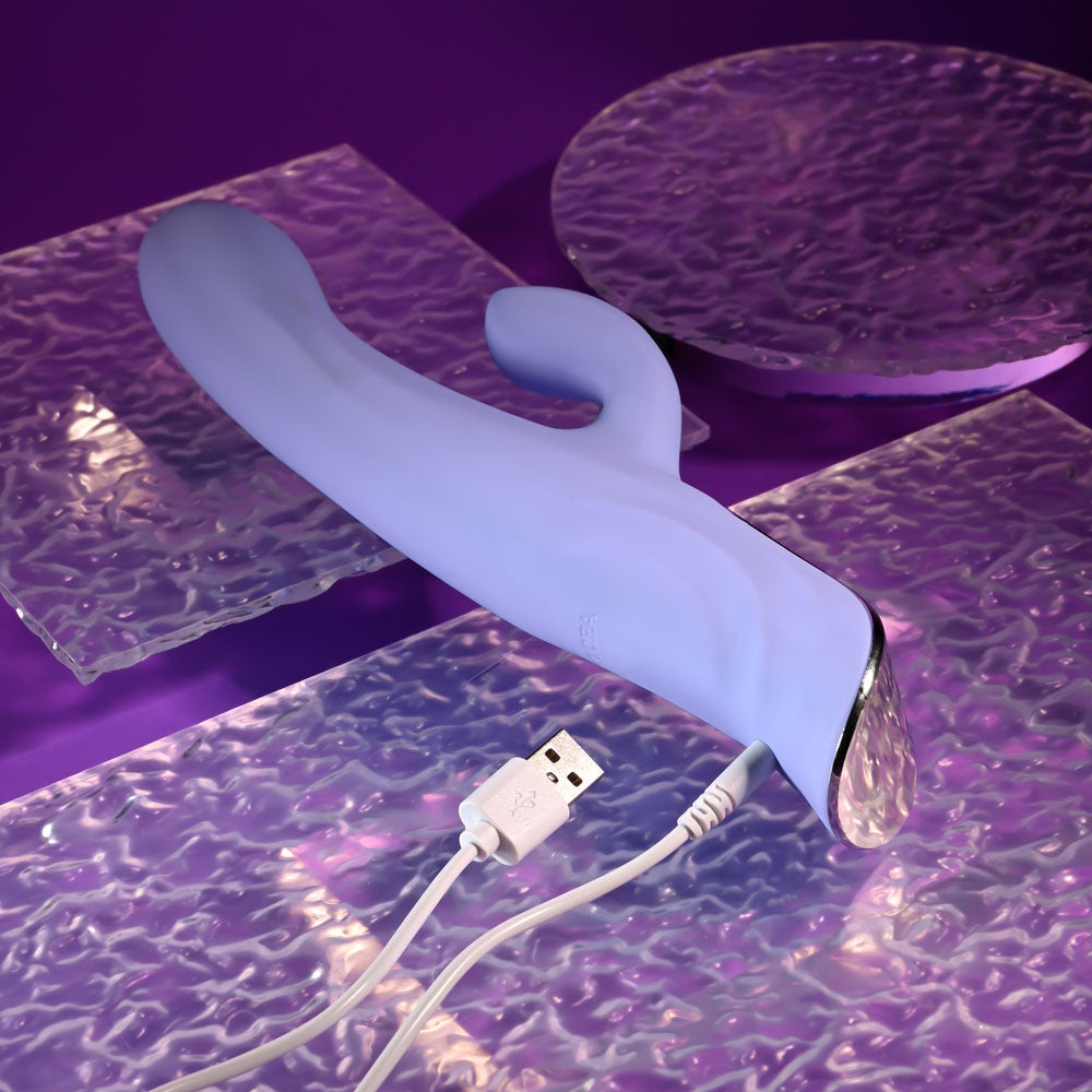 Evolved LAVENDER LOVE - Purple 23.3 cm USB Rechargeable Rabbit Vibrator-SL-RS-6619-2