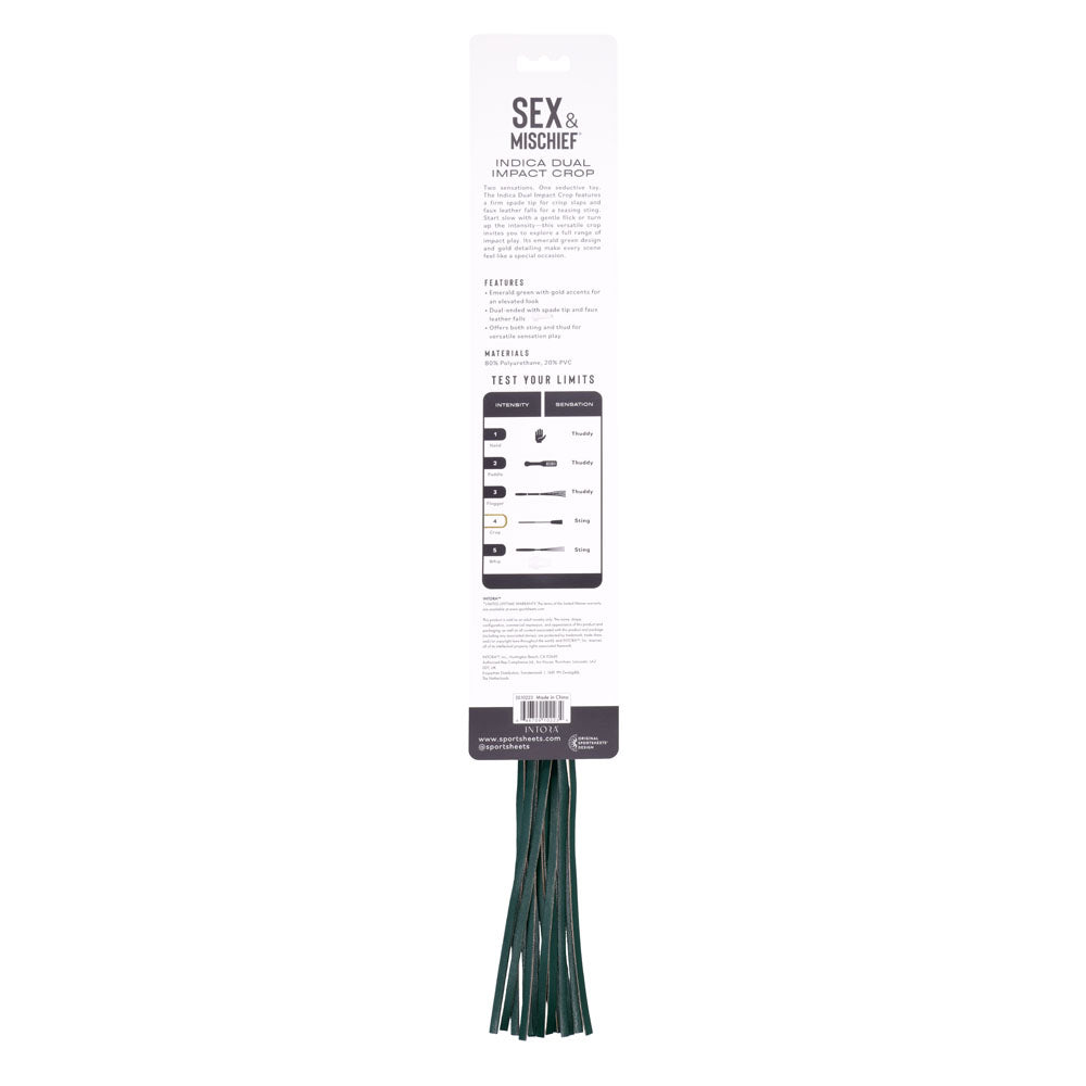 Sex & Mischief Indica Dual Impact Crop - Green Crop Whip-SS10223