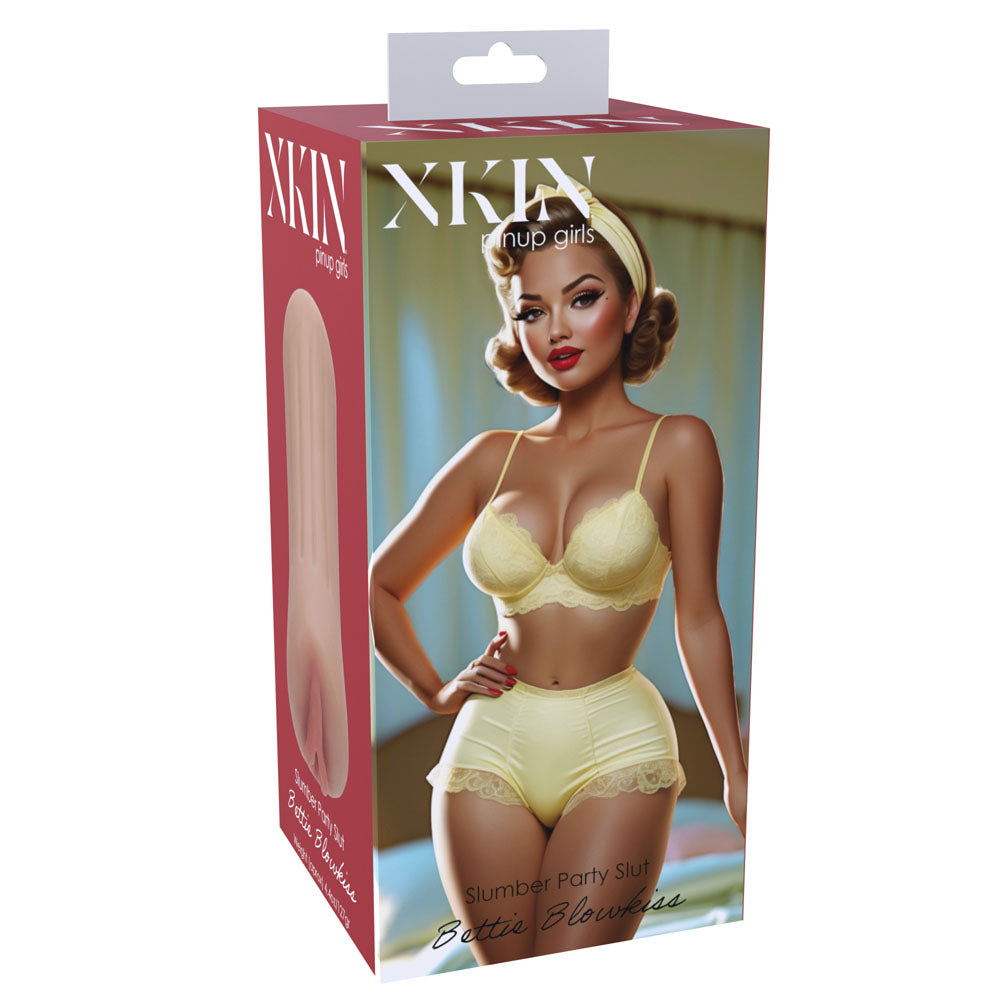 XKIN PinUp Girls - Bettie Blowkiss - Tan 12 cm Vagina Stroker - XKN001TAN