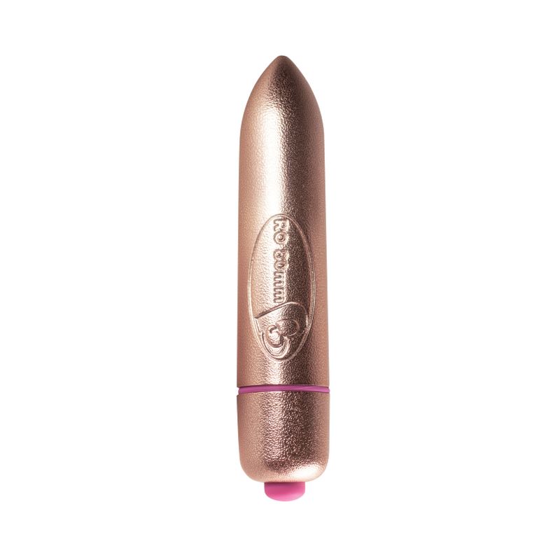 RO-80mm 7 Speed Precious Rose Gold Vibrating Bullet-7RO80PRG