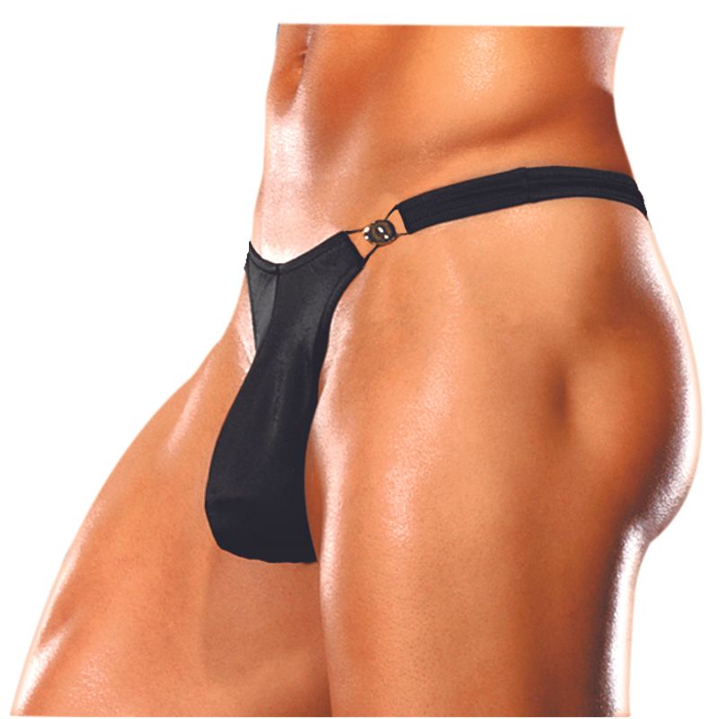 Male Power Bong Clip Thong-PAK-820-S/M-BLK