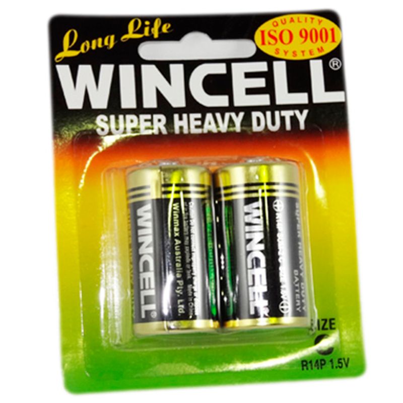 Wincell Super Heavy Duty C Size Carded 2Pk Battery-WSHDC2