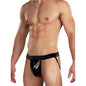 Male Power Jock Wet Look-390-003-L/XL-BLK