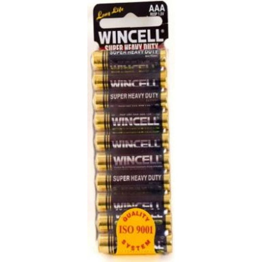 Wincell Super Heavy Duty AAA Shrink 10Pk Battery-WSHDAAA10