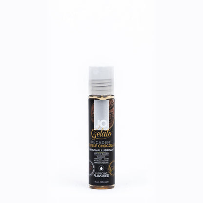 JO Gelato Decadent Double Chocolate Lubricant - 30 mL - Chocolate Flavoured Water Based Lubricant - 30 ml Bottle-10589