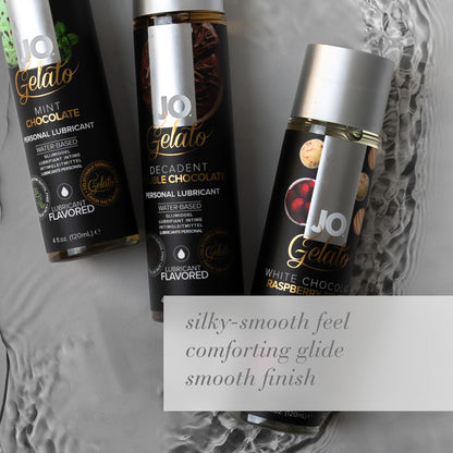 JO Gelato Decadent Double Chocolate Lubricant - 30 mL - Chocolate Flavoured Water Based Lubricant - 30 ml Bottle-10589