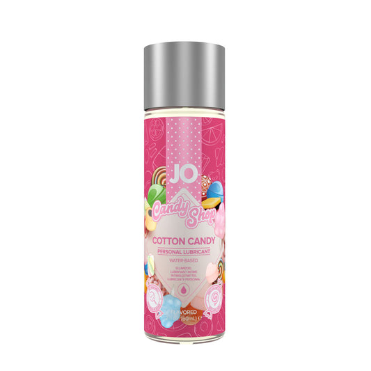 JO Candy Shop Cotton Candy Lube - 60 mL - Cotton Candy Flavoured Water Based Lubricant - 60 ml Bottle-10631