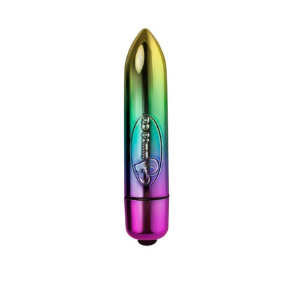 RO-80mm 7 Speed Rainbow Vibrating Bullet-7RO80MTCR