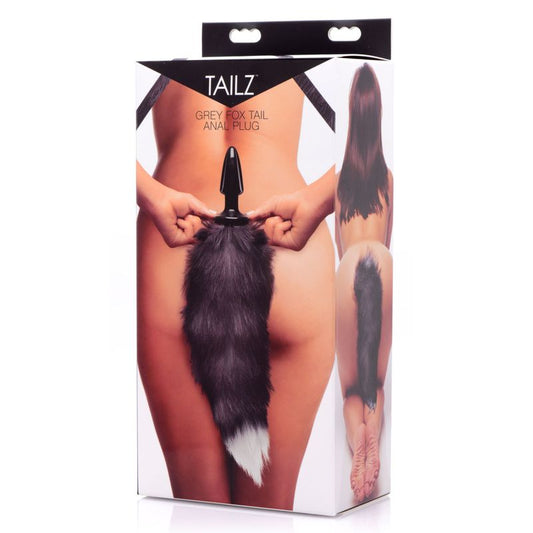 Fox Tail Anal Plug Grey-AD657