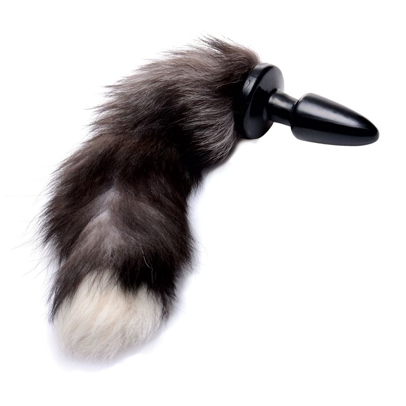 Fox Tail Anal Plug Grey-AD657